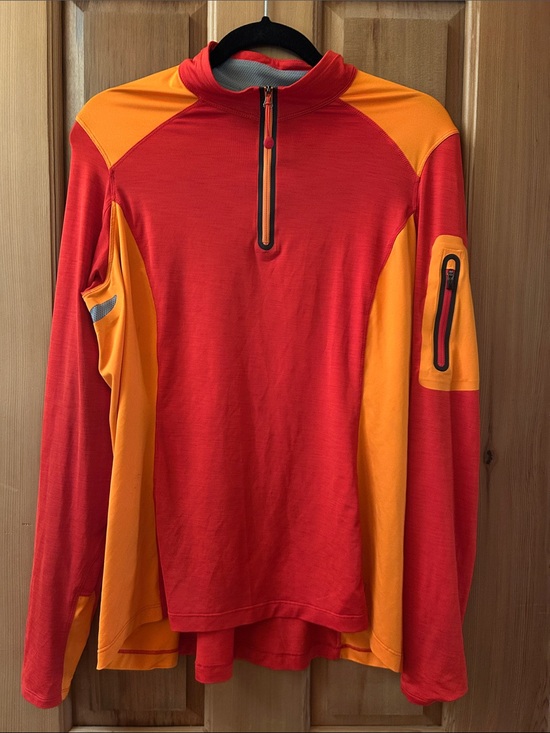 REI Tops - REI Red and Orange Women's Half-Zip Active Pullover